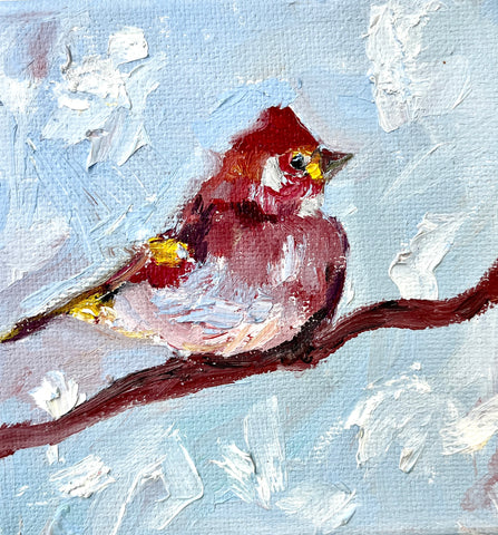 House Finch in Blue